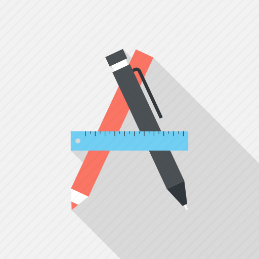 Art, design, development, pencil, ruler, draw, graphic icon - Download on Iconfinder