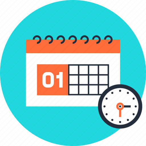 Calendar, clock, date, event, plan, schedule, time icon - Download on Iconfinder