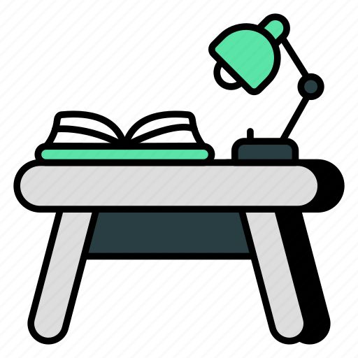 Study lamp, desk lamp, study desk, study table, study corner icon - Download on Iconfinder