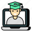 online graduate, graduation, convocation, student, pupil 