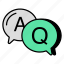 question answer, q/a, chatting, communication, conversation 