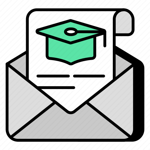 Educational mail, academic mail, email, correspondence, letter icon - Download on Iconfinder