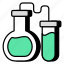 chemical flask, chemistry, chemical apparatus, experiment, test tube 