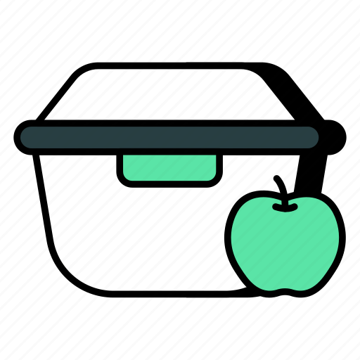 Lunch box, meal box, food box, bento box, healthy meal icon - Download on Iconfinder