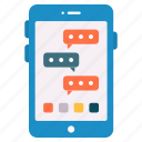 phone, app, text, screen, conversation, talk, application, technology