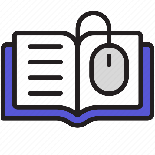 Online education, mouse book, e book, e learning, read, learning, book icon - Download on Iconfinder