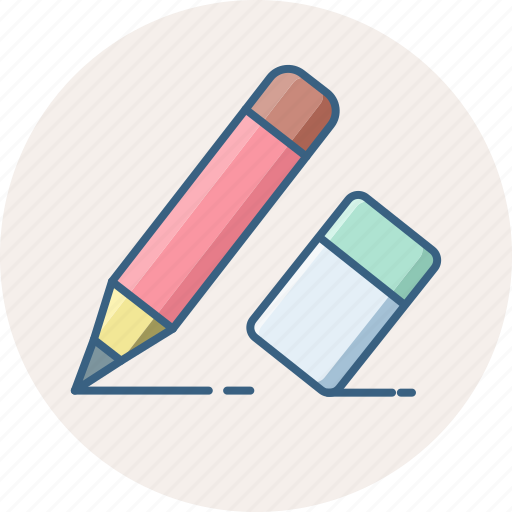 Eraser, pencil, document, edit, stationary, write icon - Download on Iconfinder