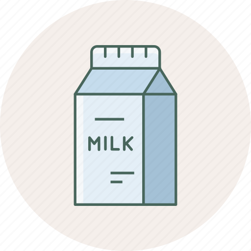 Milk, packet, bottle, breakfast, drink, kitchen, package icon - Download on Iconfinder