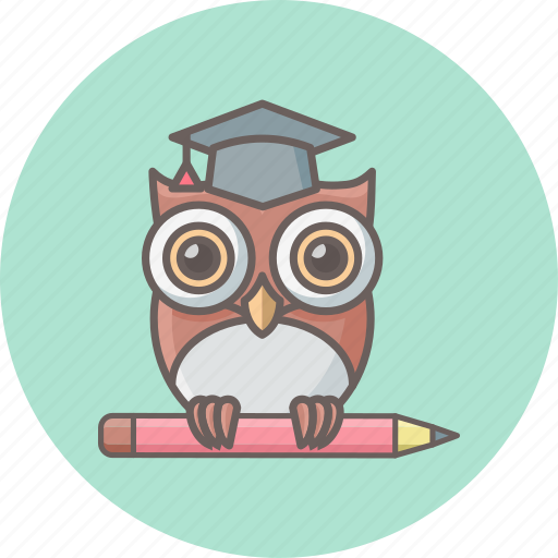 Owl, teacher, bird, classroom, education, knowledge, professor icon - Download on Iconfinder
