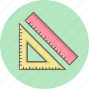geometry, ruler, compass, design, triangle