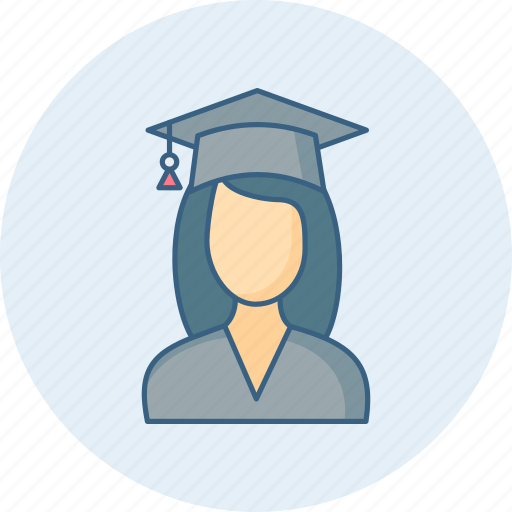 Diploma, girl, degree, education, study, university icon - Download on Iconfinder