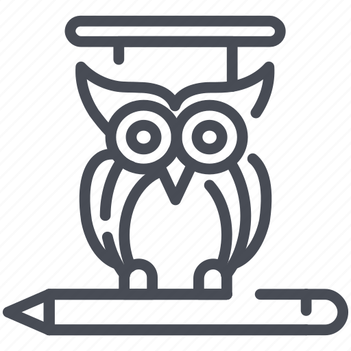 Bird, book, education, learning, owl, smart, wisdom icon - Download on Iconfinder
