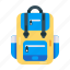 school bag, backpack, knapsack, book bag, student bag 