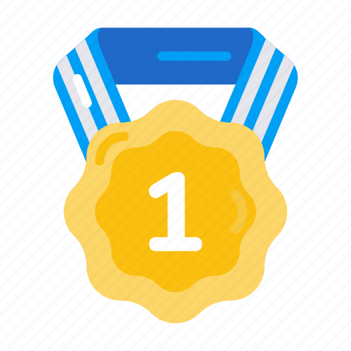 First position, position medal, winner medal, gold medal, medal prize icon - Download on Iconfinder