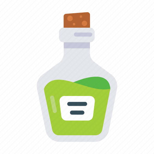 Chemical bottle, elixir bottle, potion bottle, toxic liquid, toxic chemical icon - Download on Iconfinder
