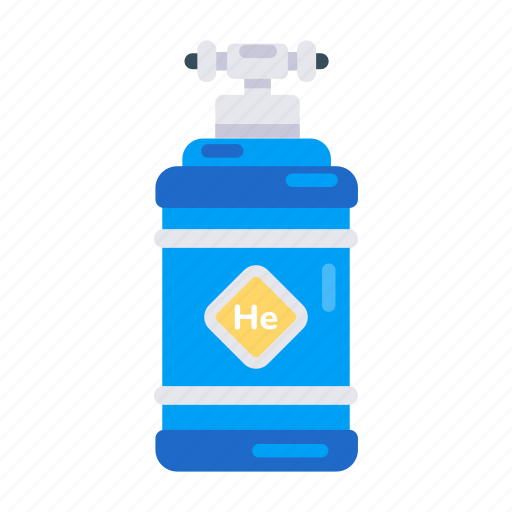 Gas cylinder, helium gas, gas tank, helium tank, helium cylinder icon - Download on Iconfinder
