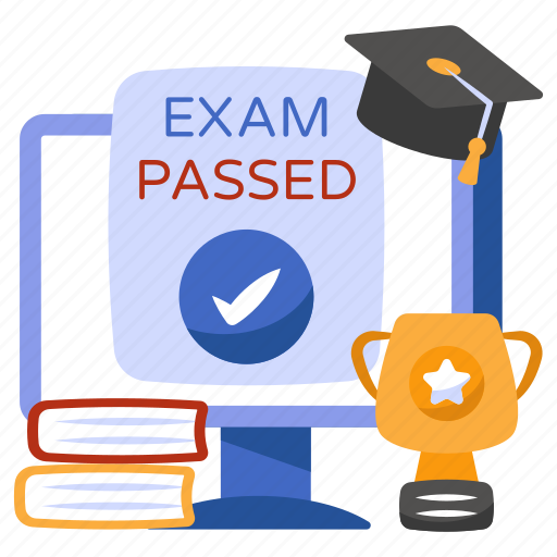 Exam passed, graduation, passed examination, education, learning award icon - Download on Iconfinder