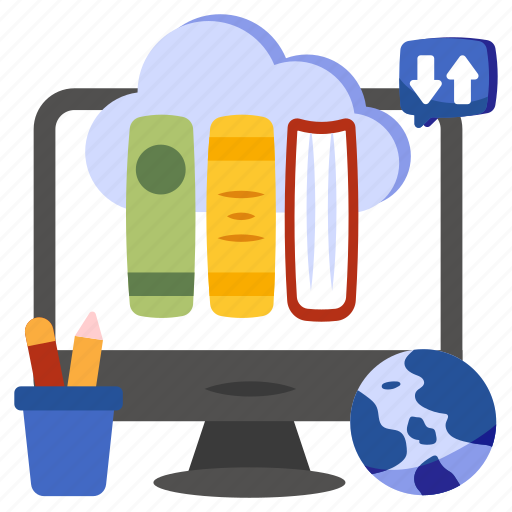 Cloud books, cloud library, cloud education, cloud learning, cloud booklets icon - Download on Iconfinder