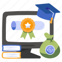 online degree, diploma, certificate, deed, credential document
