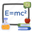 physics formula, energy formula, science, mass formula, education 