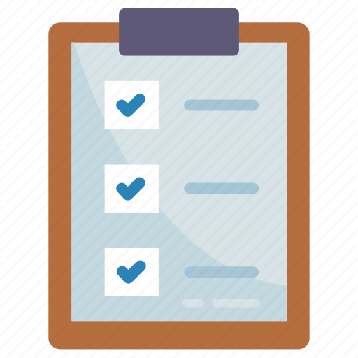Checklist, clipboard, list, task, exam, todo list, paper icon - Download on Iconfinder