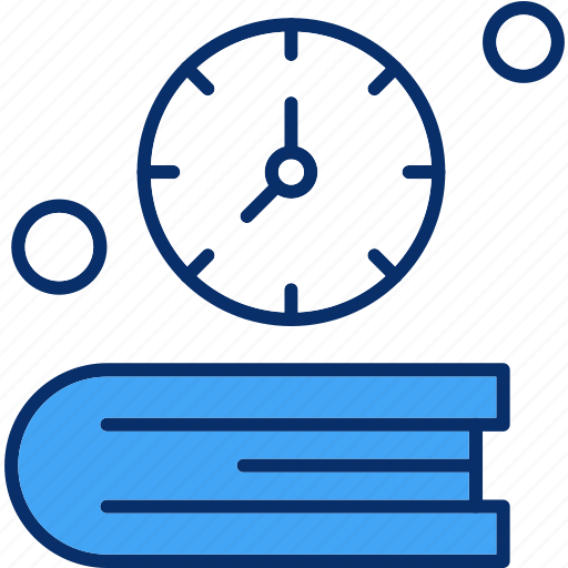Book, clock, reading, time icon - Download on Iconfinder