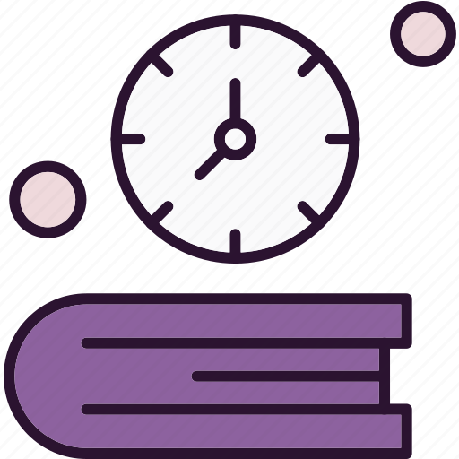 Book, clock, time icon - Download on Iconfinder