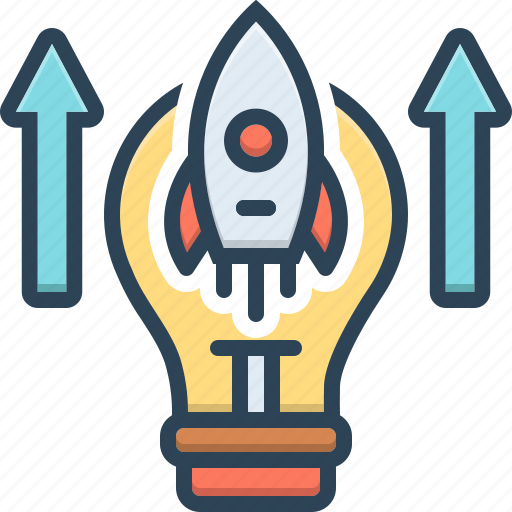 Aspiration, requirement, ambition, endeavor, rocket, innovation icon - Download on Iconfinder