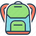 student, baggage, rucksack, hiking, education, school backpack, go to school