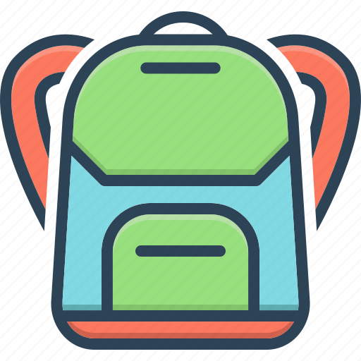 Student, baggage, rucksack, hiking, education, school backpack, go to school icon - Download on Iconfinder