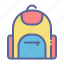 backpack, school, bag, student, education 