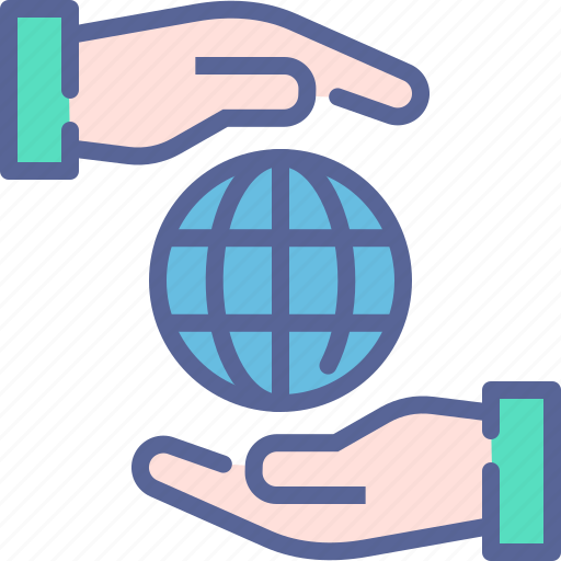 Volunteer, help, support, globe, care, world, peace icon - Download on Iconfinder