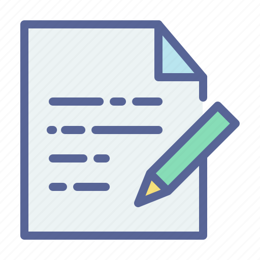 Document, pen, letter, edit, paper, write icon - Download on Iconfinder