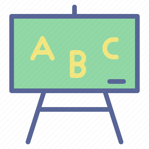 School, english, elementary, teach, classroom, nursery, blackboard icon - Download on Iconfinder