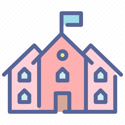 School, college, education, building, institution, institute icon - Download on Iconfinder