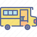 school, van, transport, bus, vehicle