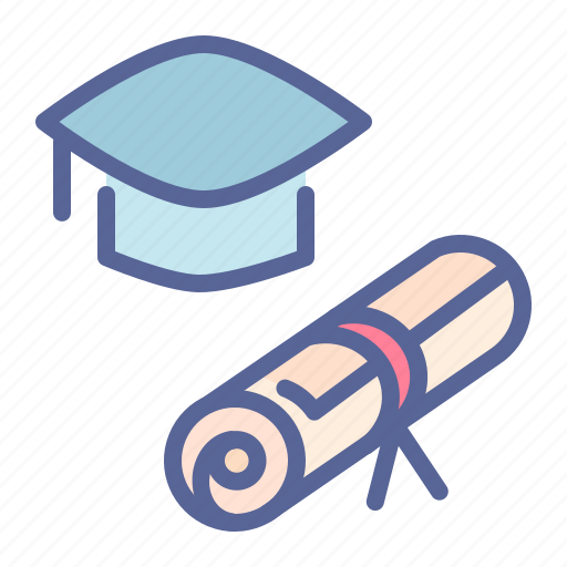Hat, mortarboard, graduation, diploma, certificate icon - Download on Iconfinder