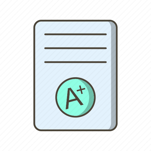 A+, grade, result card icon - Download on Iconfinder