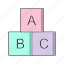 abc cubes, alphabets, cubes 