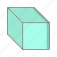 cube, shape, square 