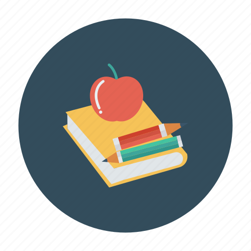 Agenda, apple, book, education, office, pencil, writing icon - Download on Iconfinder
