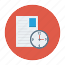 invoice, news, note, page, time, timeline, words 