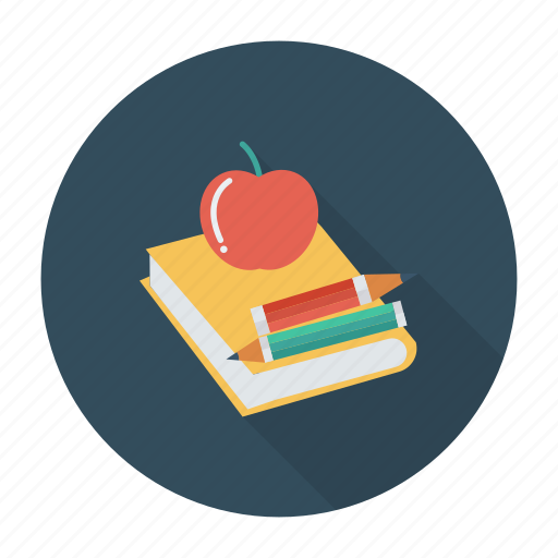 Agenda, apple, book, education, office, pencil, writing icon - Download on Iconfinder