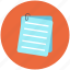 document, letter, note, pad, paper icon 