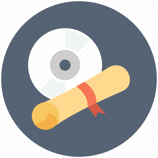 Cd, certificate, deed, degree, diploma icon icon - Download on Iconfinder