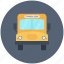education, school bus, transport icon 