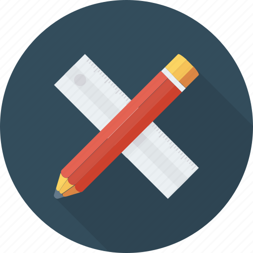 Drafting, geometry, maths, ruler and pencil, sketching icon icon - Download on Iconfinder