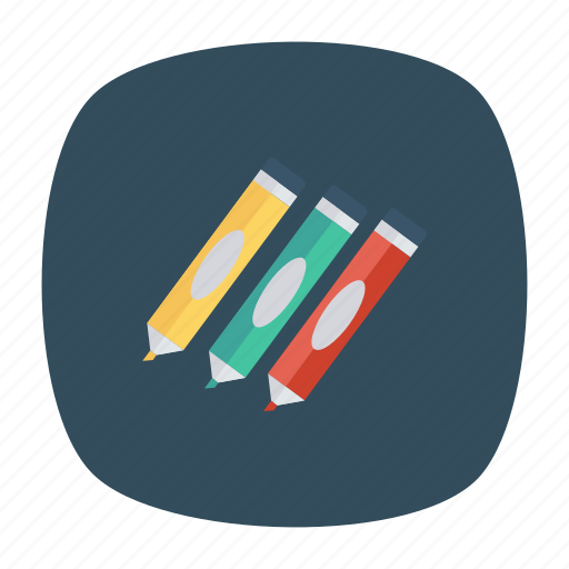 Education, highlightmarker, mapmarker, marker, orange, stationery, write icon - Download on Iconfinder
