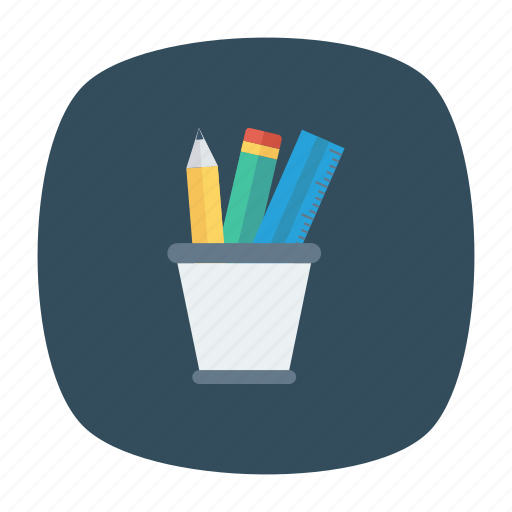 Jar, office, pencilbox, pencilcase, stationery, tool icon - Download on Iconfinder