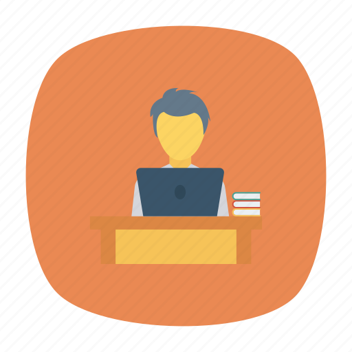 Education, library, presentation, reading, student, study, work icon - Download on Iconfinder